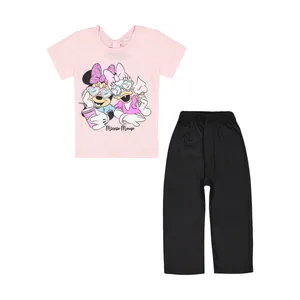 ست تی شرت و شلوار دخترانه سون پون مدل 1391785-84