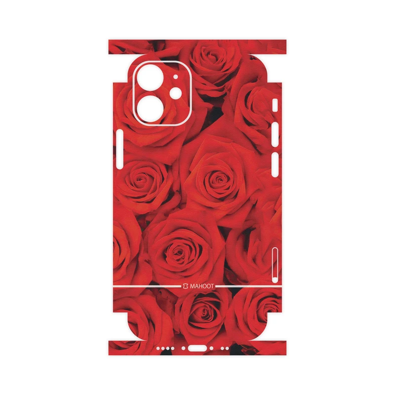 برچسب پوششی ماهوت مدل Red-Flower-FullSkin مناسب برای گوشی موبایل اپل iPhone 12 mini
