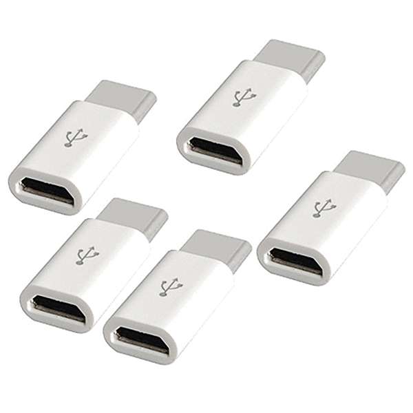 مبدل microUSB به USB-C مدل MTC t بسته 5 عددی