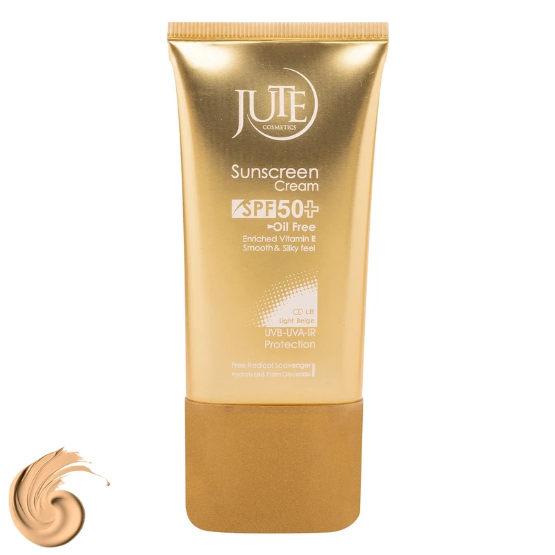 کرم ضد آفتاب رنگی ژوت، SPF 50، مناسب انواع پوست با تنالیته روشن و حجم 40 میلیلیتر، ضد آب، محافظتکننده در برابر اشعههای UVA و UVB، دارای فرمولاسیون فاقد چربی و ویتامین E، با ماندگاری 2 ساعته
