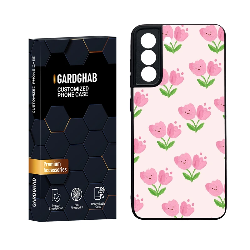 کاور گارد قاب مدل دور ژله ای پشت گلس دخترانه مناسب برای گوشی موبایل سامسونگ Galaxy S21 FE