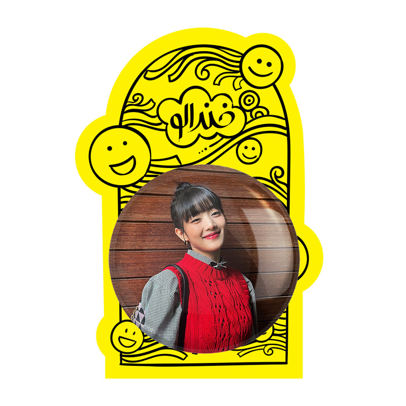 آینه جیبی خندالو طرح مینی گروه جی آیدل GIdle مدل تاشو کد 19532