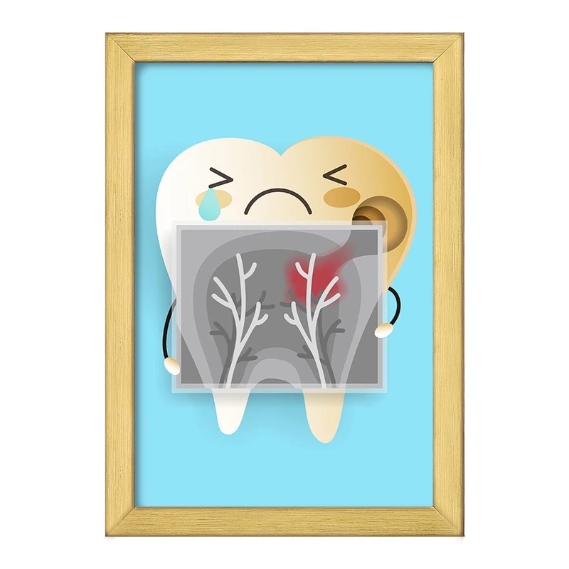 تابلو خندالو طرح دندان و دندان پزشکی کودکانه کد 36706