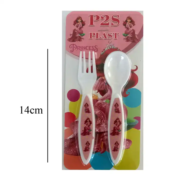 قاشق طرح دختر کد 3L3 بسته 2 عددی