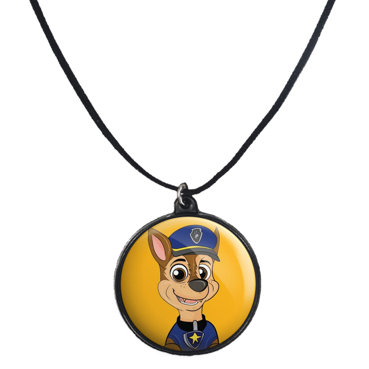 گردنبند پرمانه طرح سگ های نگهبان کد pmb.471 مدل دو طرفه