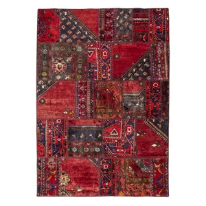 کلاژ فرش دستبافت چهار متری مدل چهل تکه کد 2210.26