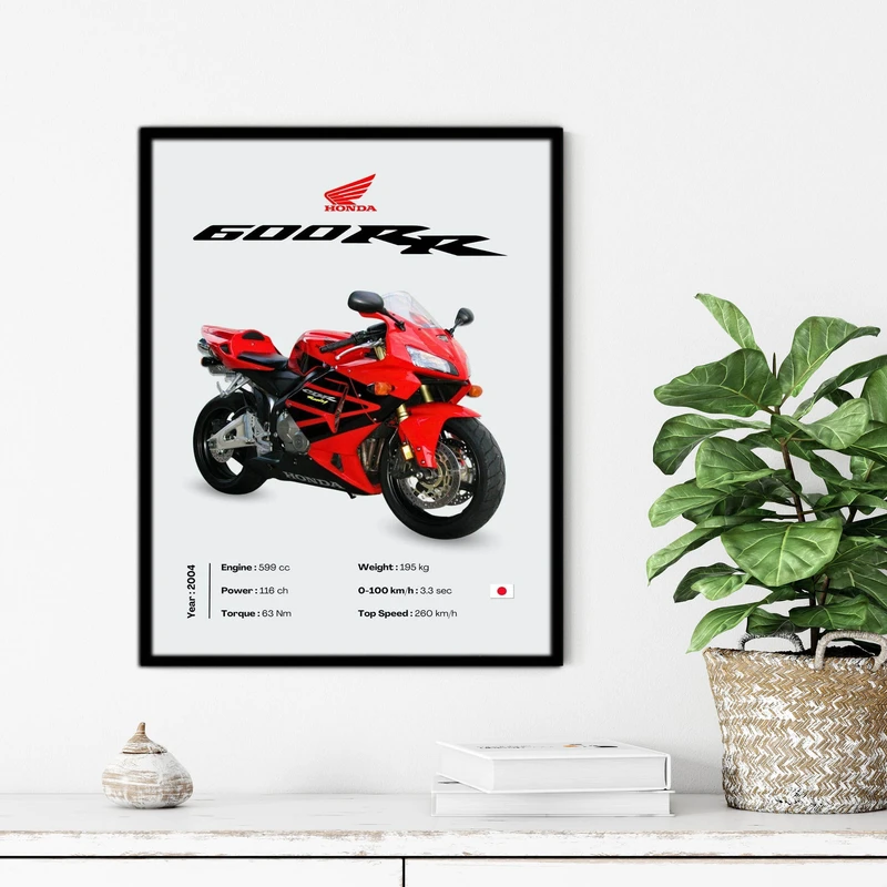 تابلو آتریسا طرح موتور CBR مدل ATCBR19 فریم مشکی