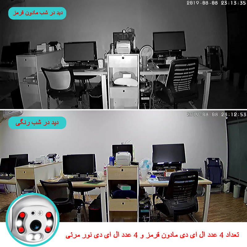 دوربین مداربسته هوشمند تحت شبکه مدل V380-Y08-2MP 2