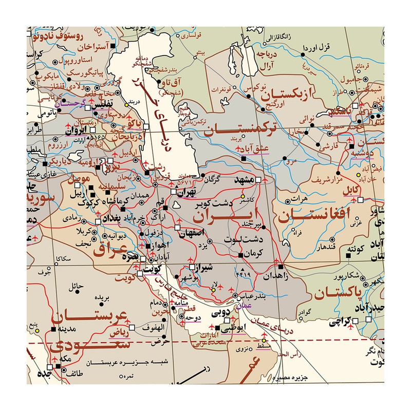 نقشه انتشارات گیتاشناسی نوین مدل جهان کد L520SEP
