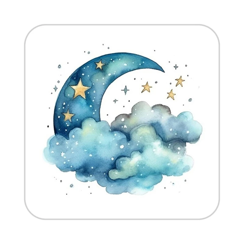 زیر لیوانی کاکتی طرح ماه و ستاره مدل mp53412