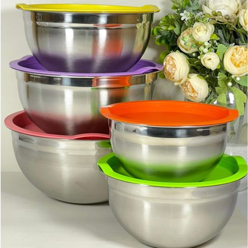 لگن مدل درب دار مجموعه 5 عددی