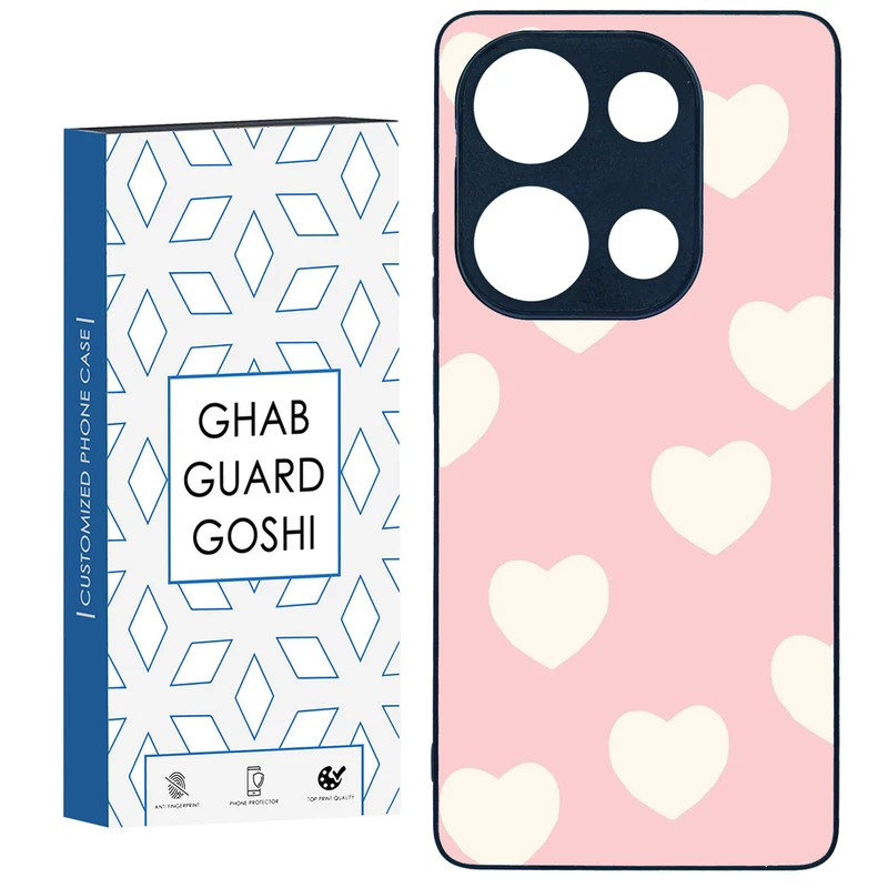 کاور قاب گارد گوشی طرح قلب کد TPU-044 مناسب برای گوشی موبایل شیائومی Redmi Note 13 Pro 4G / Poco M6 Pro 4G
