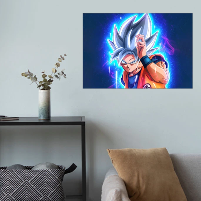 پوستر گوفی مدل گوکو انیمه دراگون بال زی طرح Goku Dragon Ball Z Anime طرح BLU99