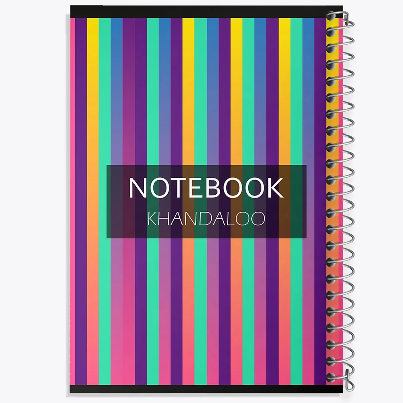 دفتر نت موسیقی 50 برگ خندالو مدل مدرن رنگی کد N69