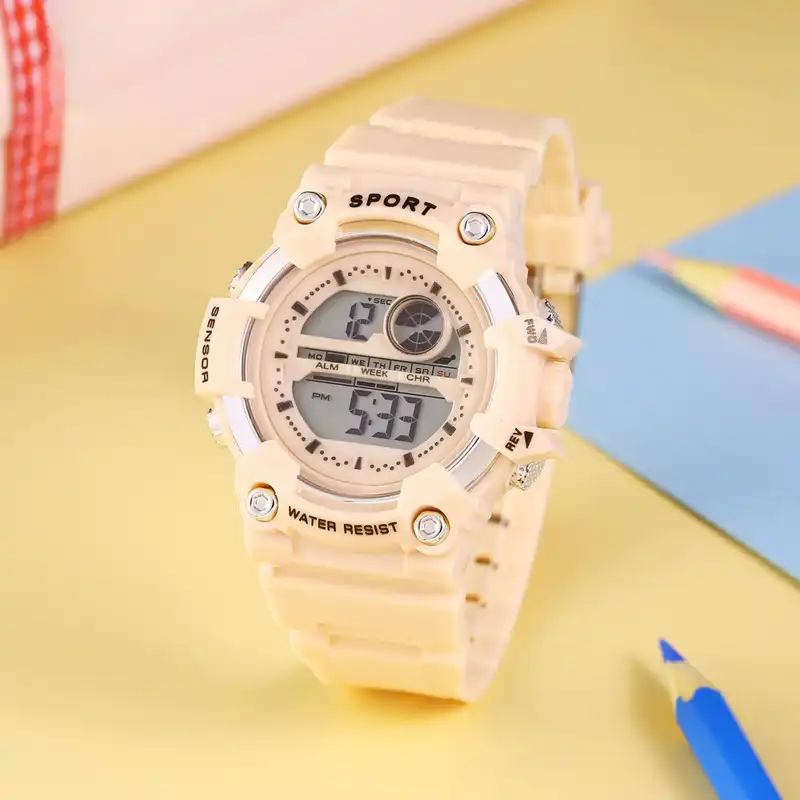 ساعت مچی دیجیتال مدل تک زمانه کرنومتر دار کد 9