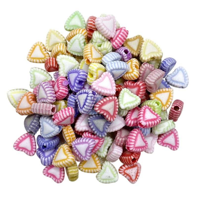 مهره دستبند مدل HEART مجموعه 100 عددی