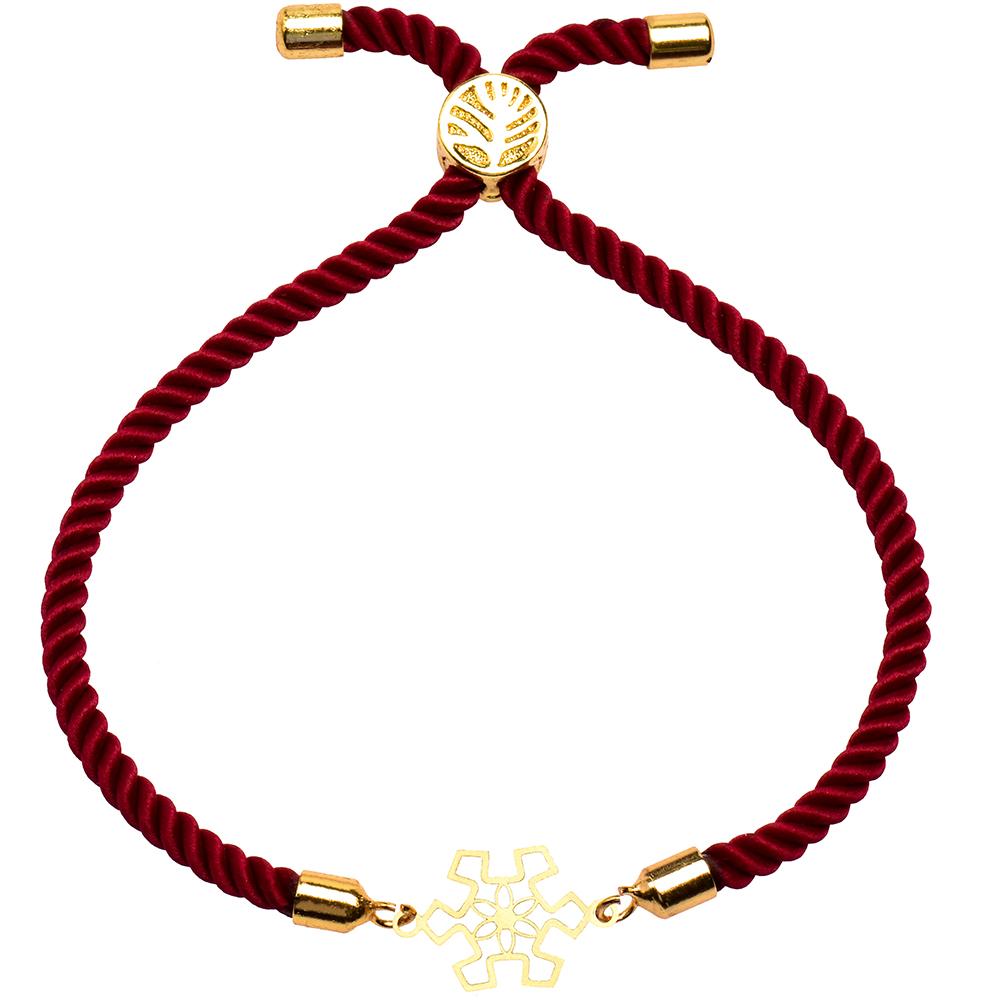 دستبند طلا 18 عیار زنانه کرابو طرح دونه برف مدل Kr1590