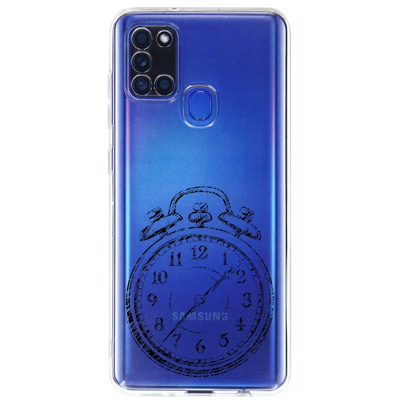 کاور مگافون طرح ساعت مدل C64-B مناسب برای گوشی موبایل سامسونگ Galaxy A21 S 