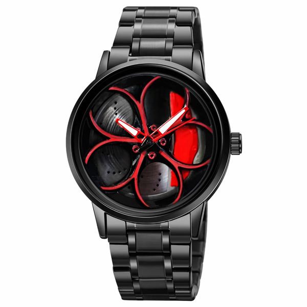 ساعت مچی عقربه‌ای کوارتز مردانه مدل صفحه رینگی چرخان کد 1