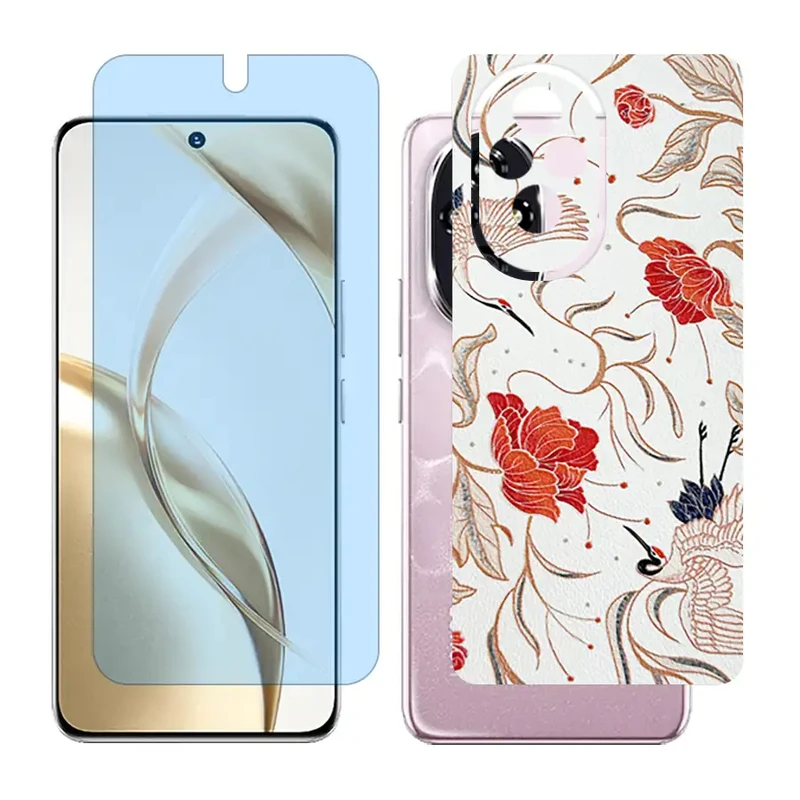 محافظ صفحه نمایش مات آنتی بلو گلس مدل Together مناسب برای گوشی موبایل آنر 200 / Honor 200 به همراه برچسب پوششی پشت گوشی