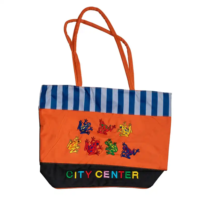 ساک خرید مدل گلدوزی طرح City Center کد 02