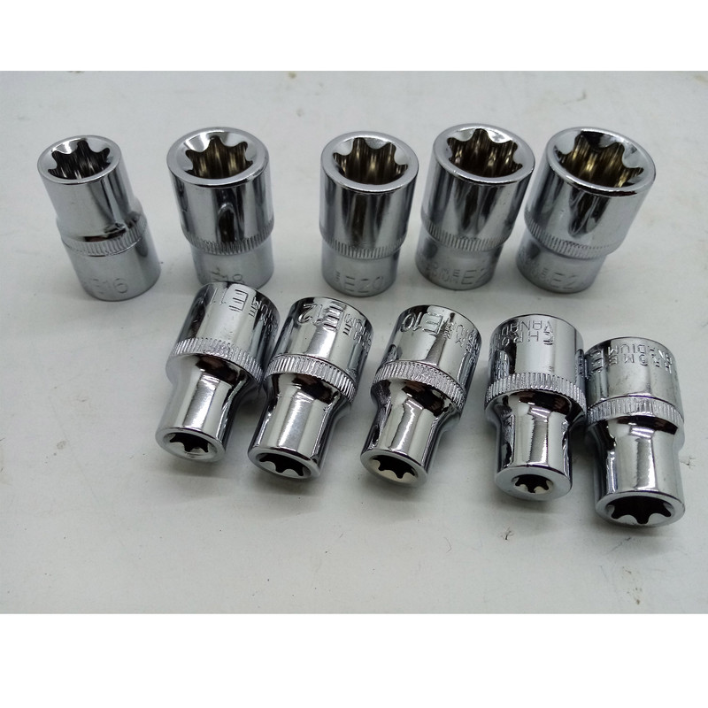 آچار بکس ستاره ای  یوستا مدل DR1/2 مجموعه 10 عددی