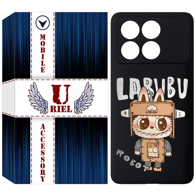 کاور یوریل مدل KSH کد 121 طرح عروسک لبوبو مناسب برای گوشی موبایل شیائومی Poco X6 Pro