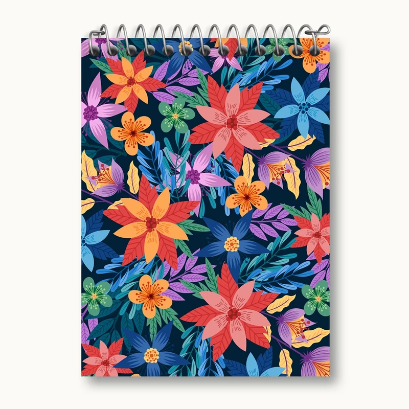 دفتر یادداشت 50 برگ خندالو مدل گل گلی کد 29030