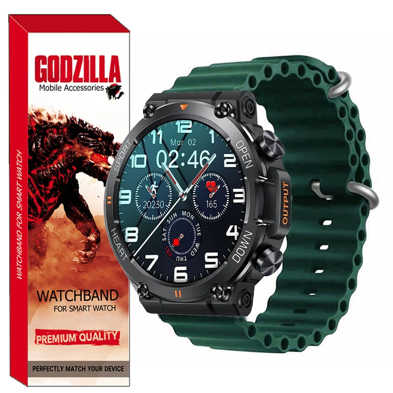 بند گودزیلا مدل OCEAN مناسب برای ساعت هوشمند اسمارت واچ K59 Pro / K59