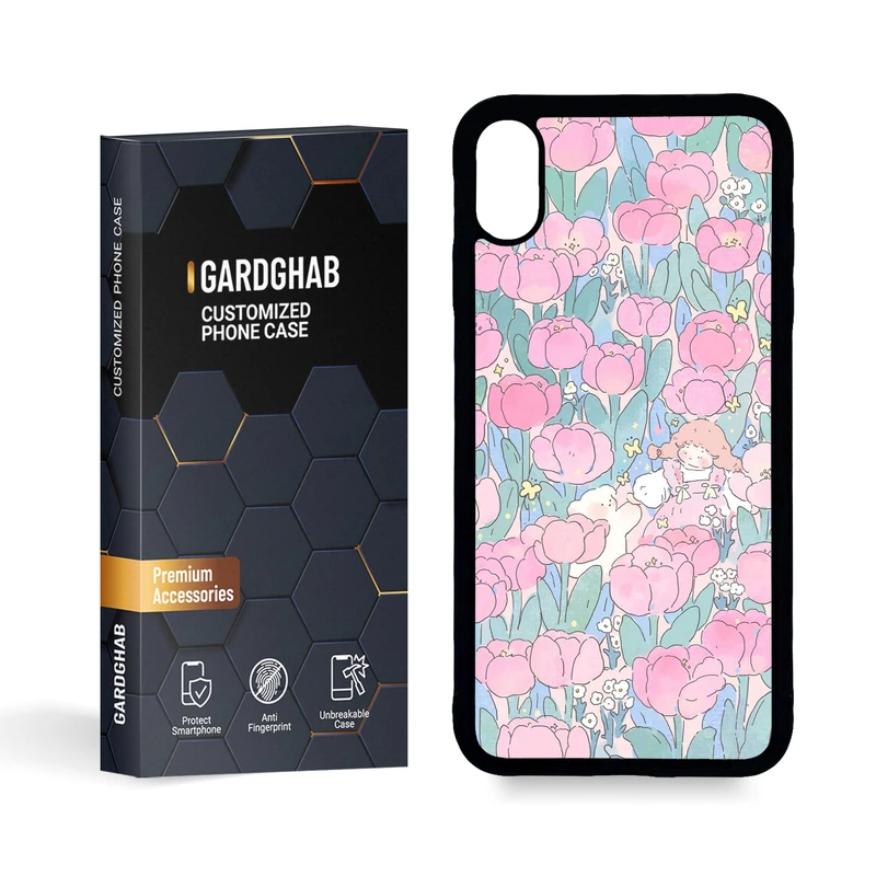 کاور گارد قاب مدل پشت گلس دخترانه مناسب برای گوشی موبایل اپل iPhone Xs Max