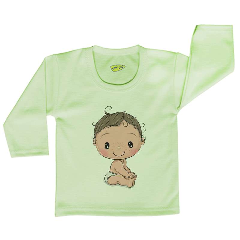 تی شرت آستین بلند نوزادی کارانس مدل TLBG-3175