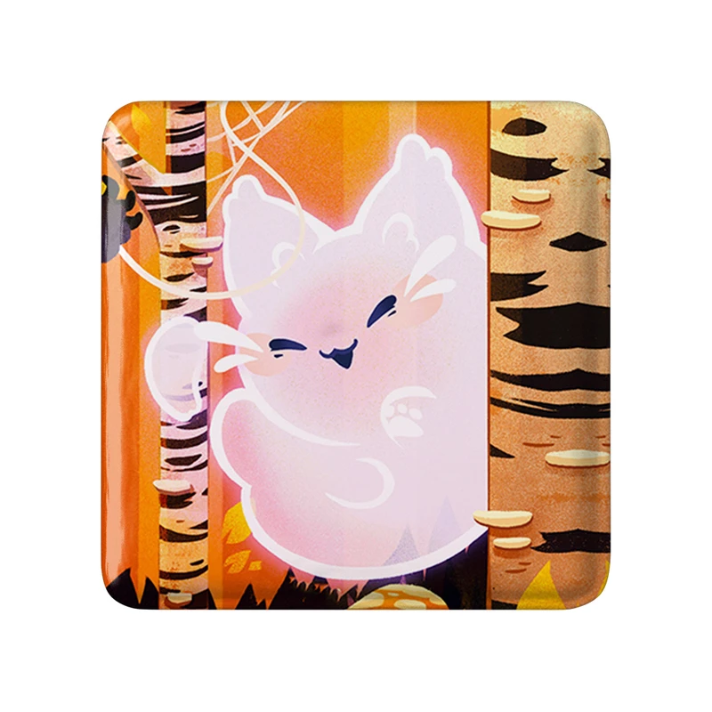 مگنت خندالو طرح گربه حیوانات بامزه  مدل مربعی کد 21045