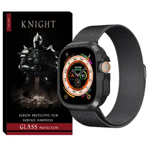 بند نایت مدل Milanese Armor Jelly مناسب برای اپل واچ Ultra 49 میلیمتری به همراه کاور