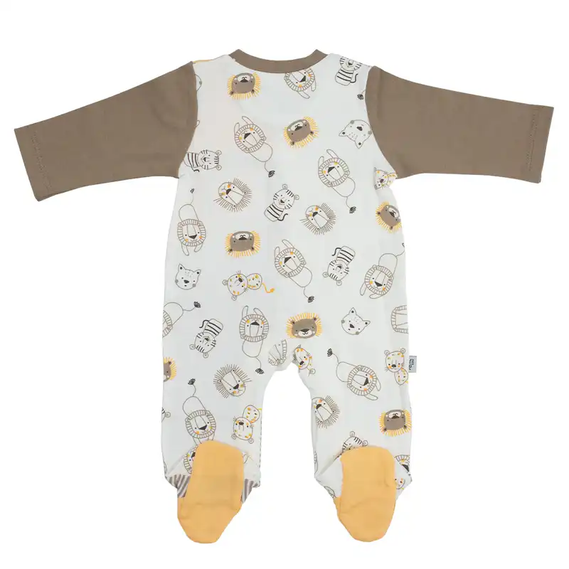 سرهمی نوزادی نیلی مدل Lion964