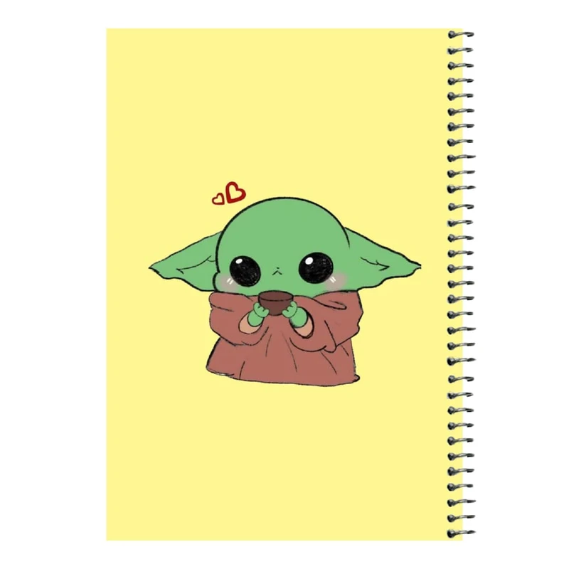 دفتر مشق 80 برگ اس جی مدل بیبی یودا کد۲   