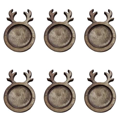 زیر لیوانی مدل شاخ گوزن گرد بسته 6 عددی