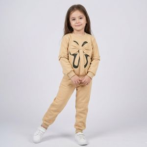 ست سویشرت و شلوار دخترانه مدل پاپیون دورس کد 1005