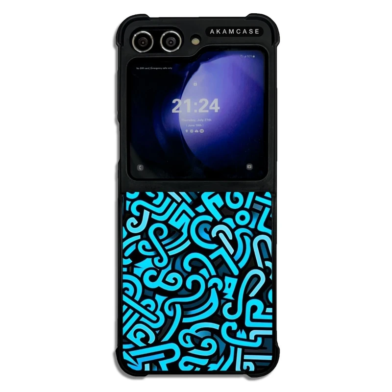 کاور آکام مدل AMC-WSGZFLIP5-DOODLE9 مناسب برای گوشی موبایل سامسونگ Galaxy Z Flip 5