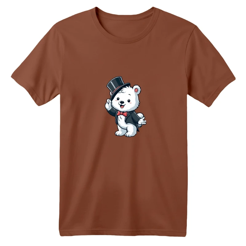 تی شرت آستین کوتاه بچگانه مدل خرسی کد 01