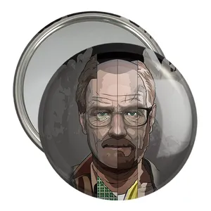 آینه جیبی خندالو مدل والتر وایت سریال بریکینگ بد Breaking Bad  کد 13282