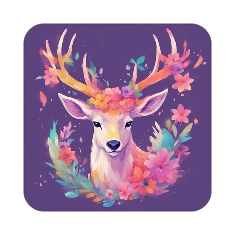 زیر لیوانی کاکتی طرح حیوانات رنگی مدل mp26205