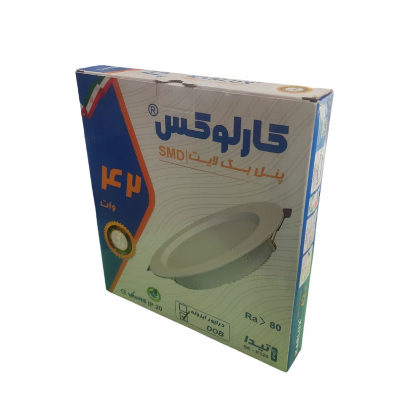پنل توکار 42 وات کارلوس مدل تیدا