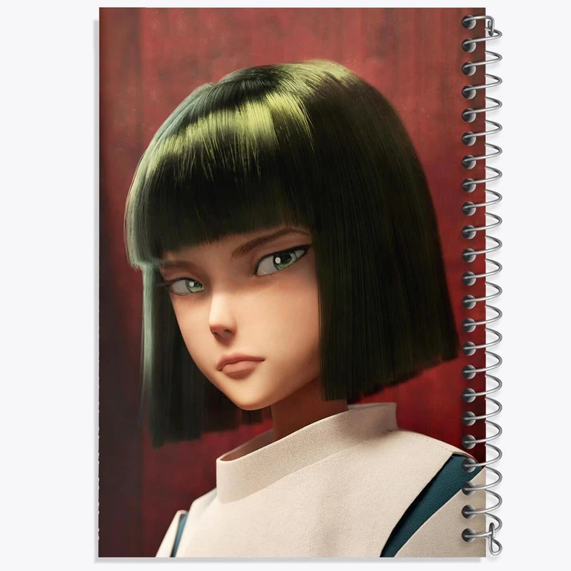 دفتر شطرنجی 50 برگ خندالو طرح هاکو انیمه شهر اشباح Spirited Away کد 30265