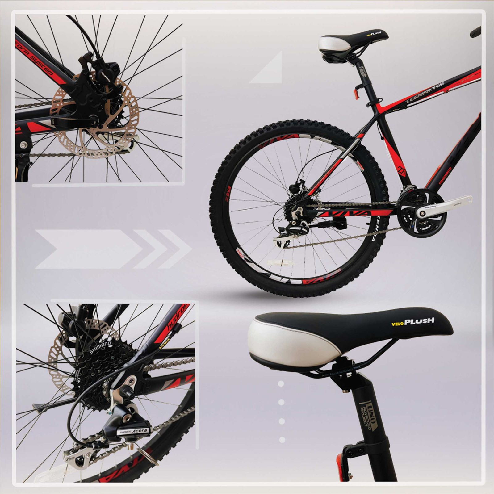 دوچرخه کوهستان ویوا مدل TERMINATOR کد هیدرولیک سایز 27.5 -  - 3