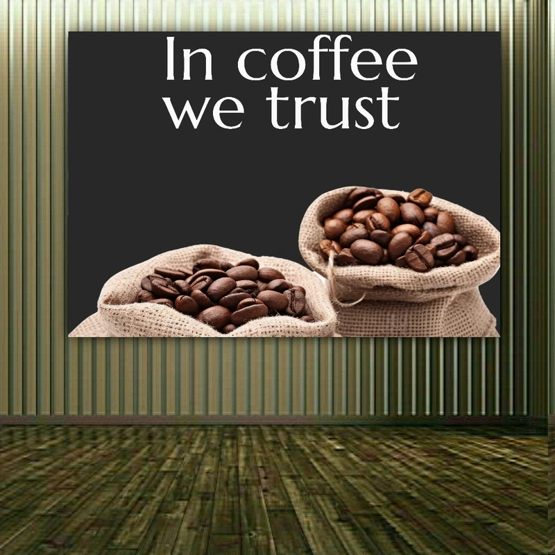 تابلو بوم طرح دانه قهوه کد FP103813