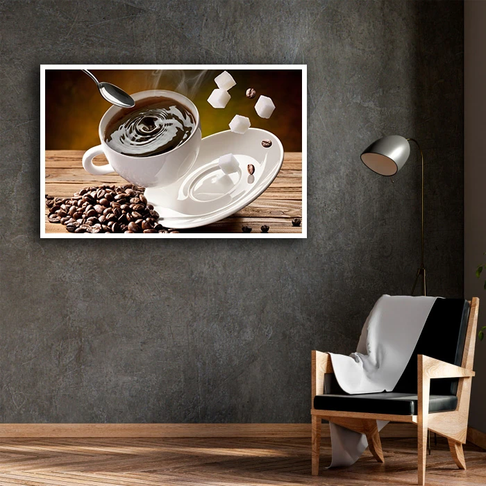 تابلو بکلیت طرح کافه و قهوه مدل W-D1932