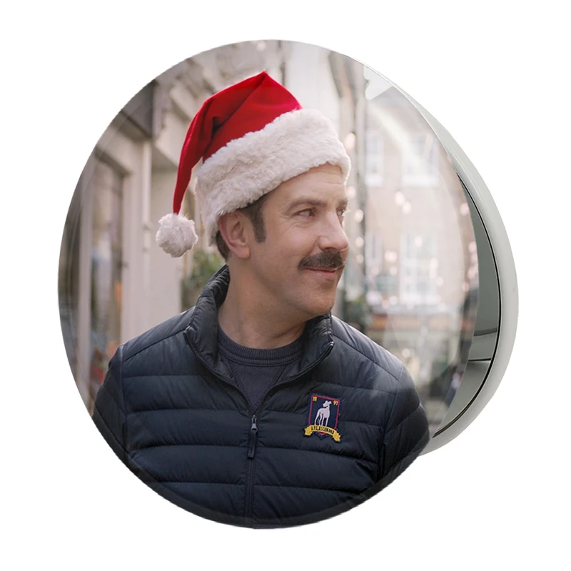 آینه جیبی خندالو طرح سریال تد لاسو Ted Lasso مدل تاشو کد 28481