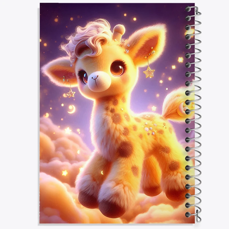 دفتر مشق 50 برگ خندالو طرح زرافه کیوت کد F6080