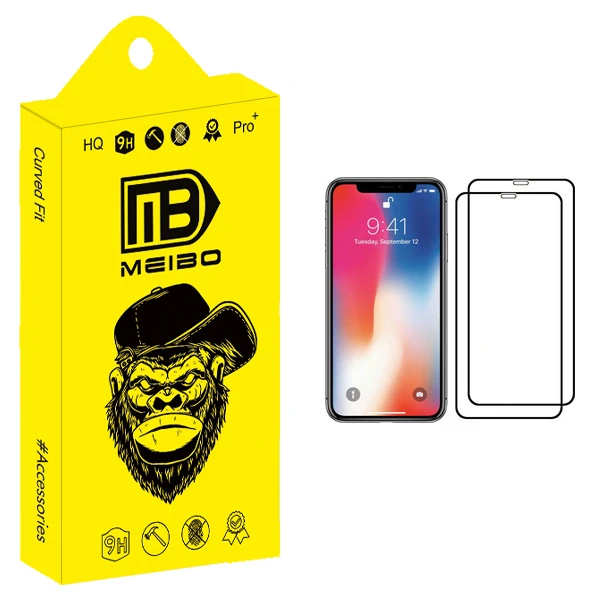 محافظ صفحه نمایش میبو مدل +MHD مناسب برای گوشی موبایل اپل iPhone X بسته دو عددی