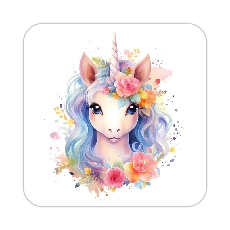 زیر لیوانی کاکتی طرح اسب تک شاخ و یونیکورن مدل mp30554